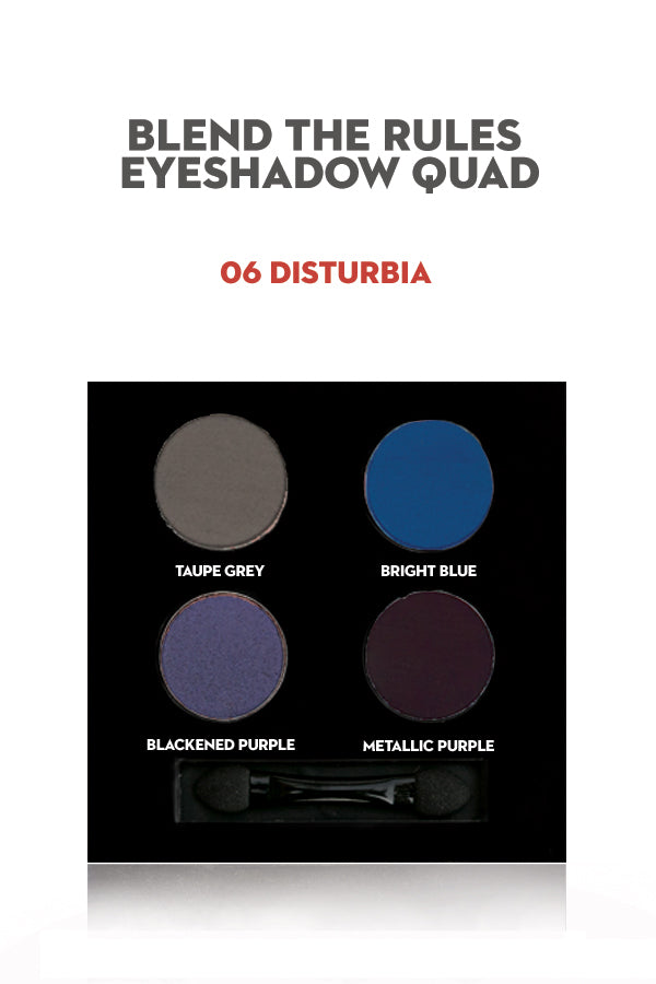 SUGAR Blend The Rules Eyeshadow Quad - 06 Disturbia