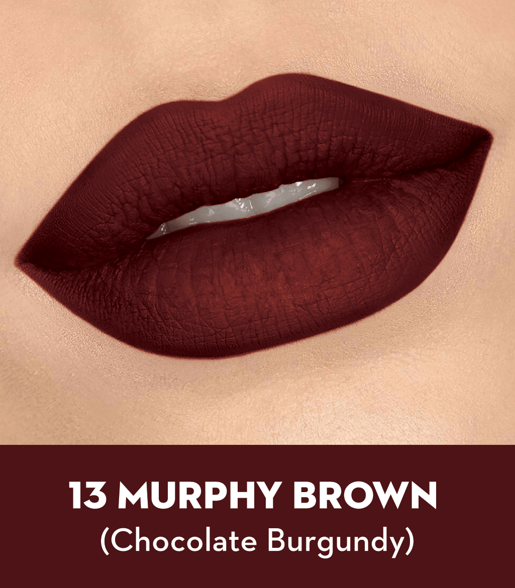 SUGAR Matte As Hell Crayon Lipstick - 13 Murphy Brown (Chocolate Burgundy)