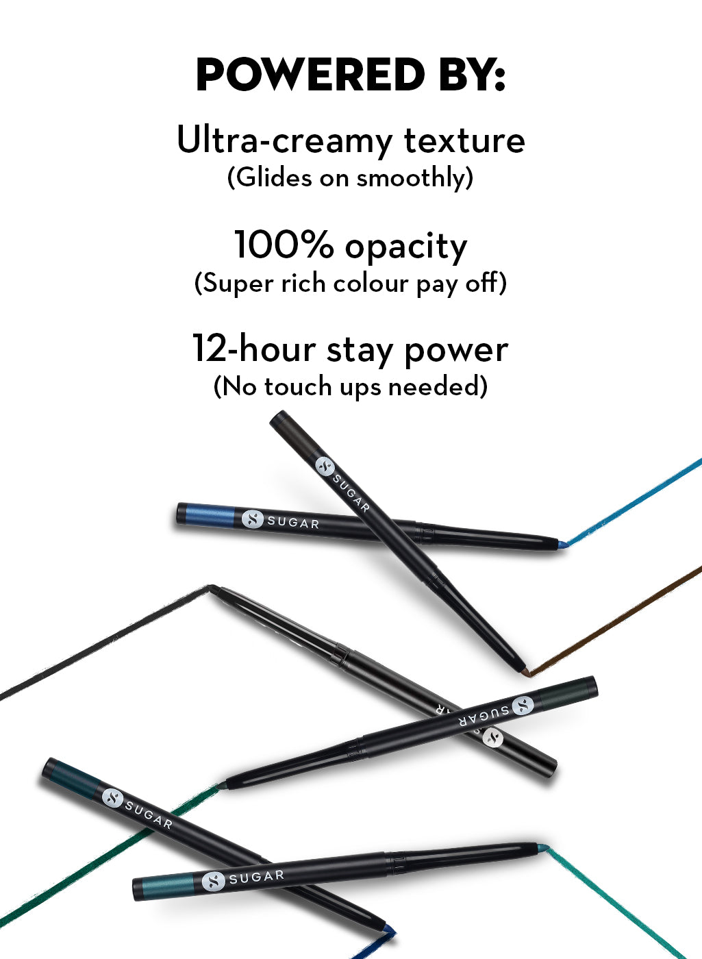 SUGAR Cosmetics Kohl Of Honour Intense Kajal - 06 Blue Moon (Metallic Baby Blue)