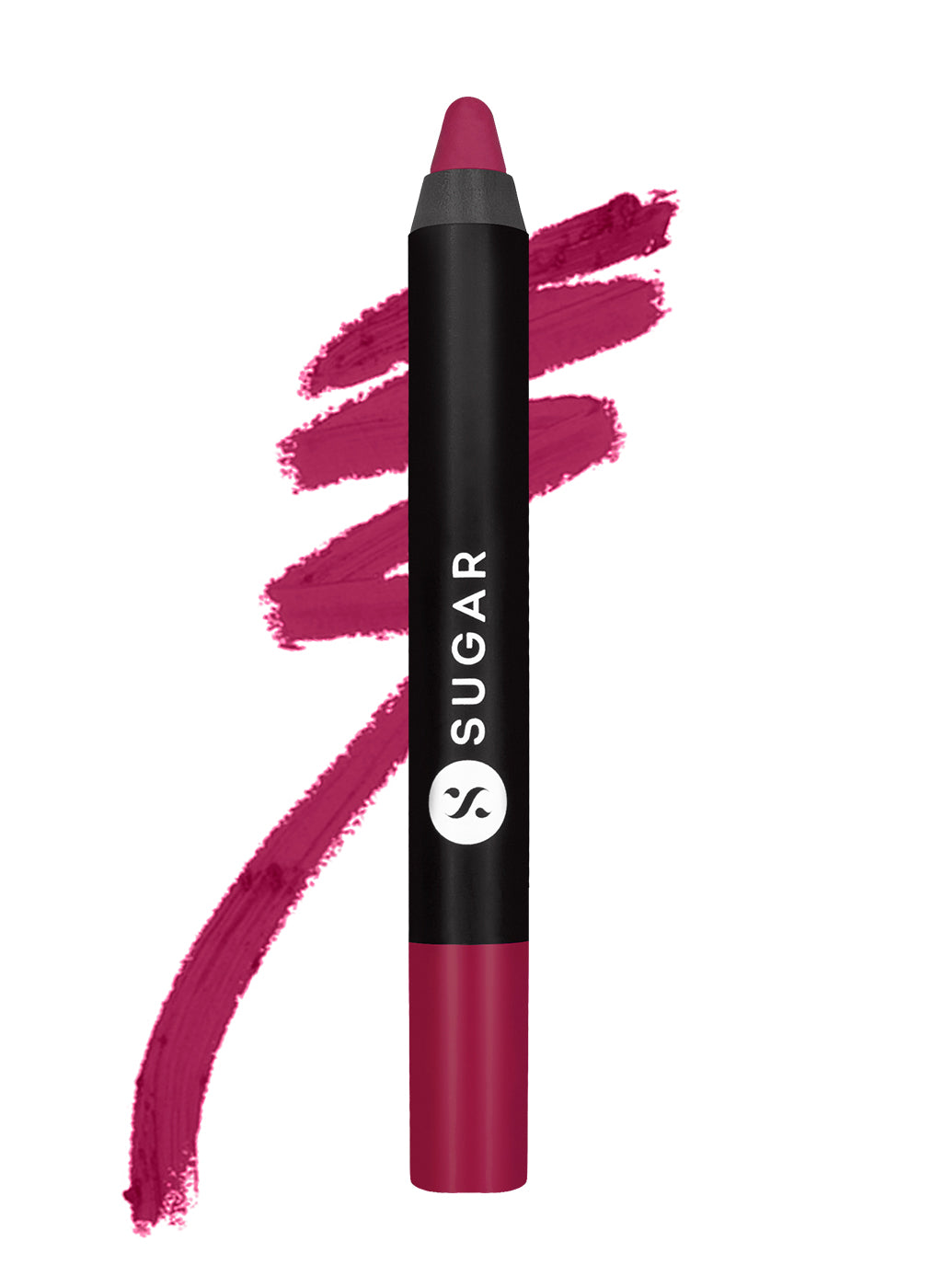 SUGAR Matte As Hell Crayon Lipstick - 31 Poppy Adams (Raspberry Pink)