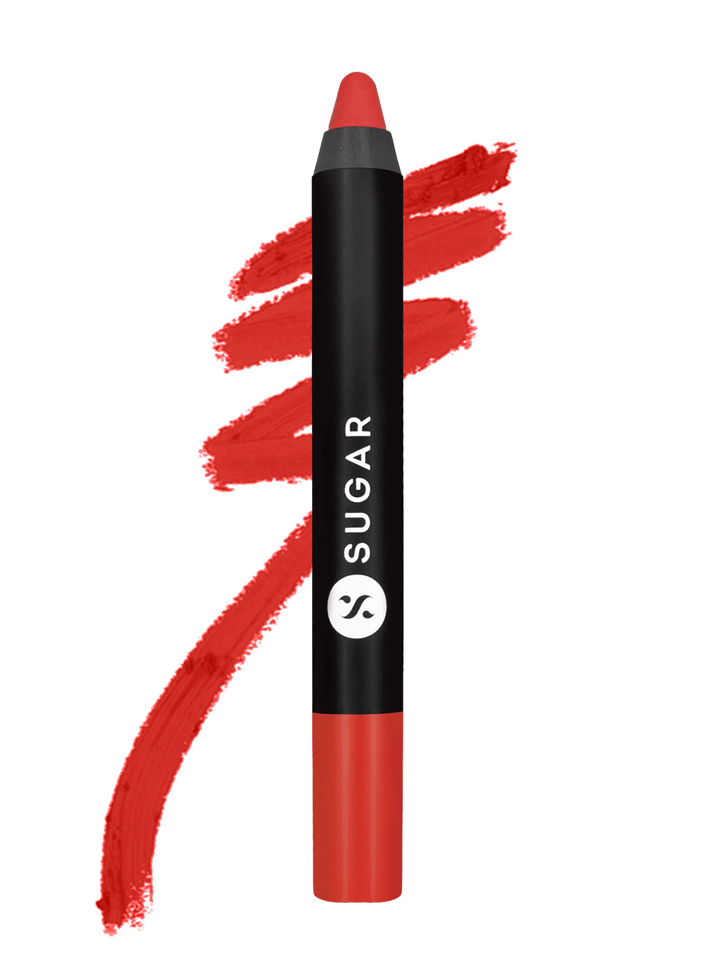 SUGAR Matte As Hell Crayon Lipstick - 33 Pepper Anderson (Orangey red / Tomato red)