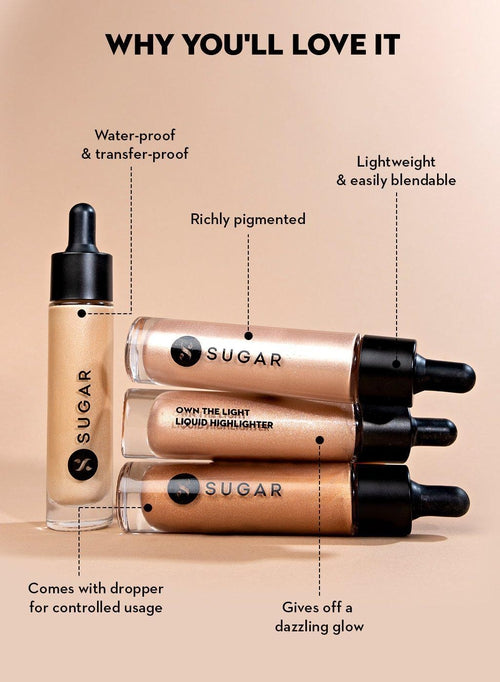 SUGAR Own The Light Liquid Highlighter - 01 Babe Blaze