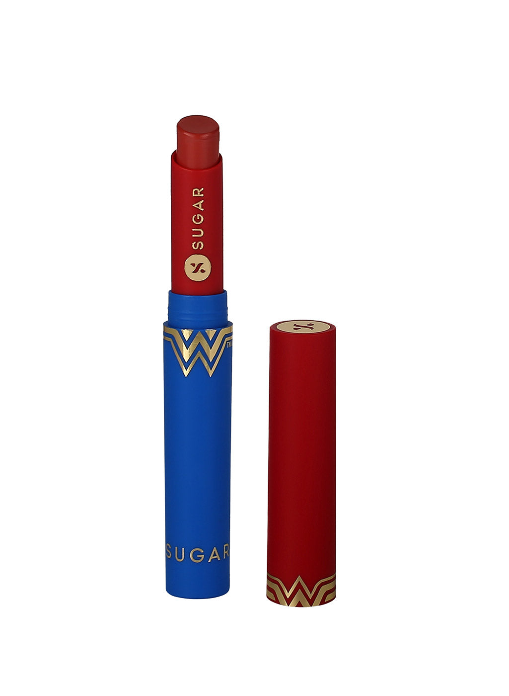 SUGAR Cosmetics Wonder Woman Creamy Matte Lipstick - 04 Wild Wonder (Lightest Coral Peach)