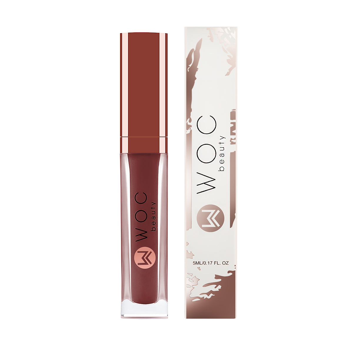 WOC Beauty Stellar Matte Lip Potion - Chocolate Fondue (Deep Mauve Brown)