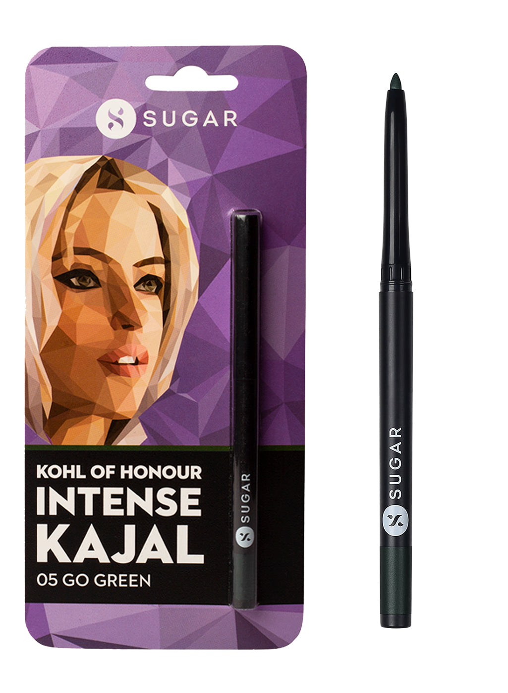 SUGAR Cosmetics Kohl Of Honour Intense Kajal - 05 Go Green (Dark Green)