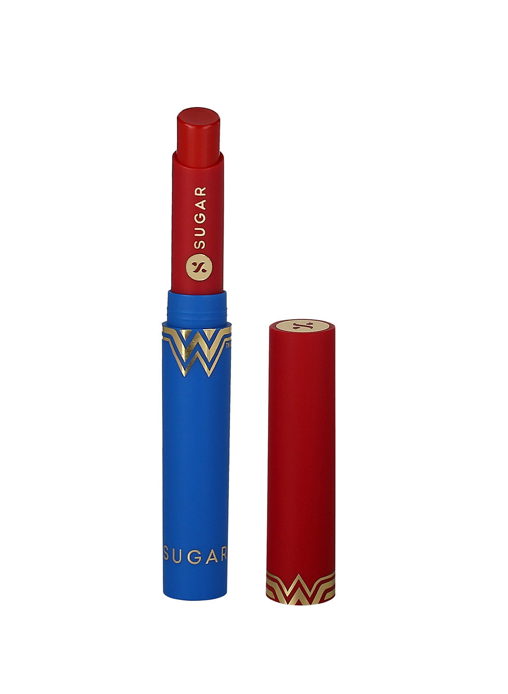 SUGAR Cosmetics Wonder Woman Creamy Matte Lipstick - 09 Lasso Keeper (Bright Orange)