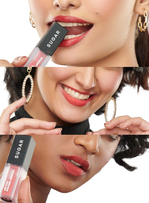SUGAR Air Kiss Powder Lipstick - 04 Cherry Fluff