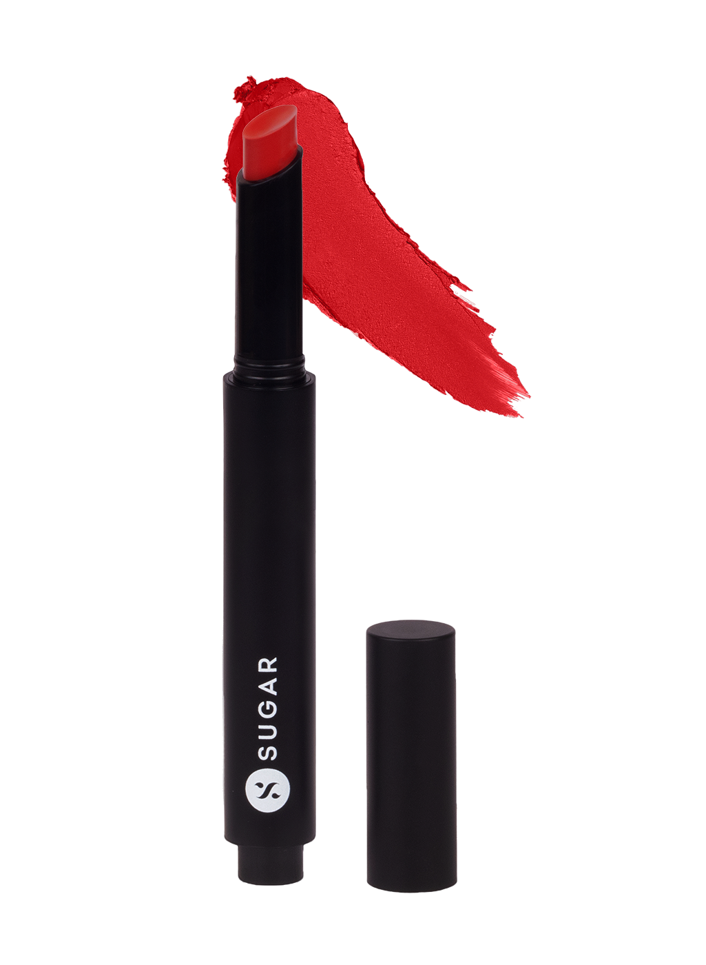 SUGAR Click Me Up Velvet Lipstick - 10 Racy Ruby (Bright Red)
