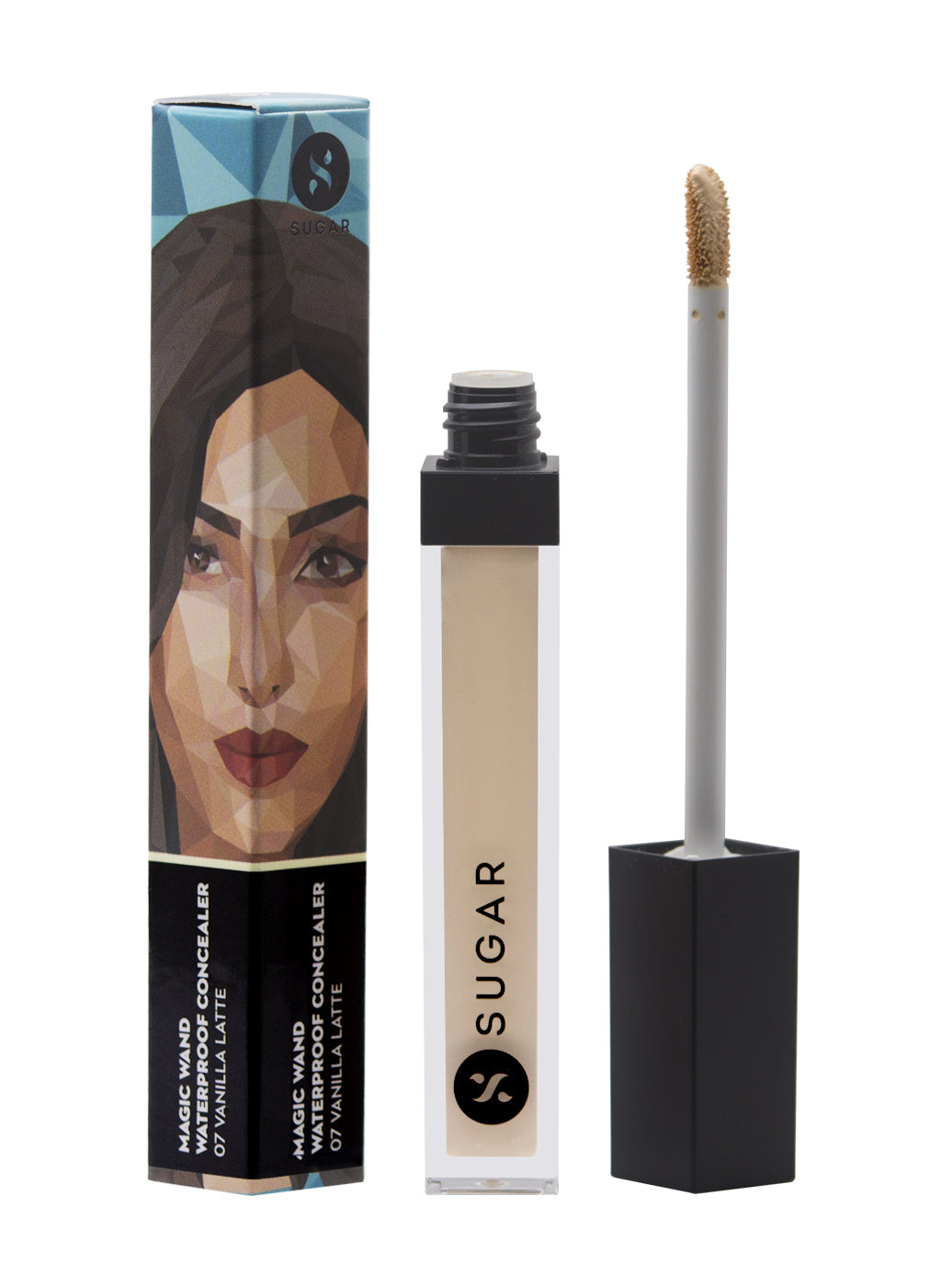 SUGAR Magic Wand Waterproof Concealer - 07 Vanilla Latte (Fair, Golden Undertone)