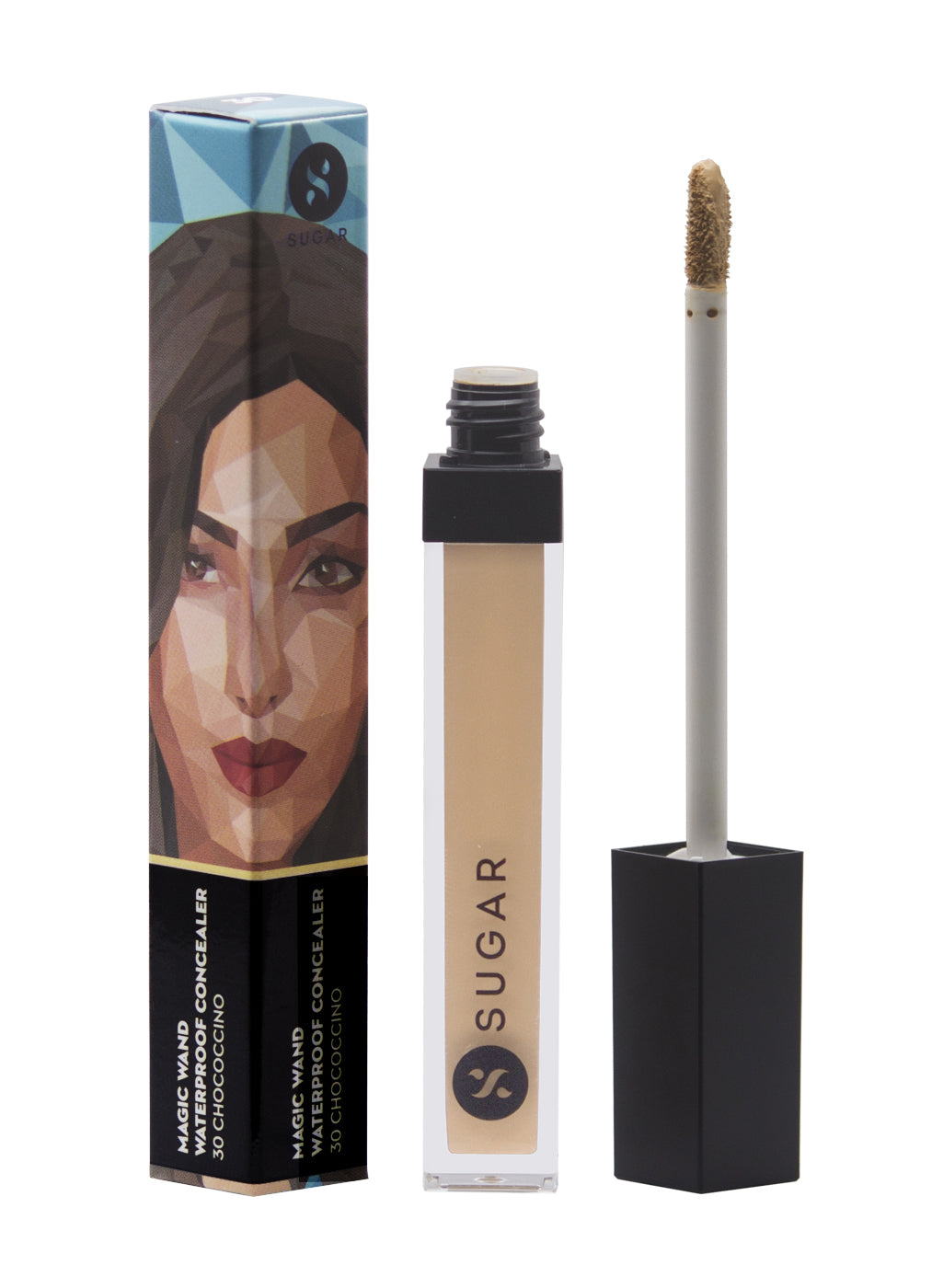 SUGAR Magic Wand Waterproof Concealer - 30 Chococcino (Medium, Warm Undertone)