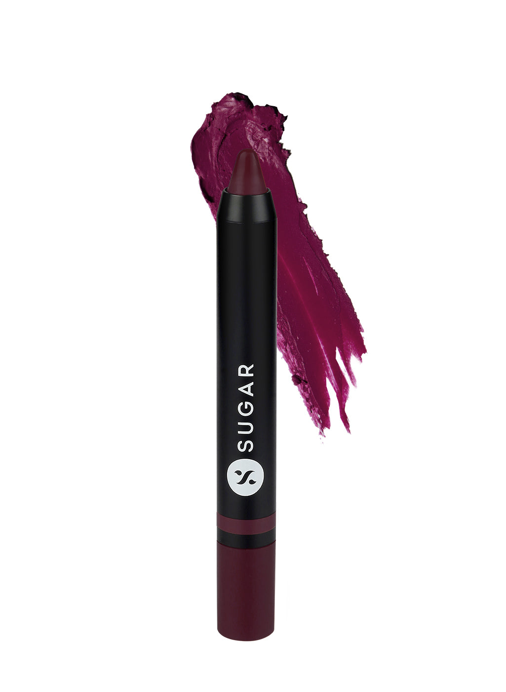 SUGAR Cosmetics Plush Crush Crème Crayon - 06 Grape Goddess (Deep Mauve with hints of purple)