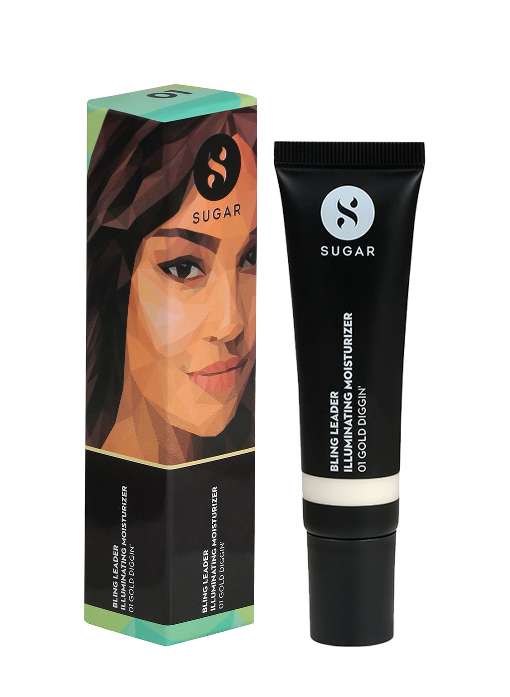 SUGAR Bling Leader Illuminating Moisturizer - 01 Gold Diggin' - Warm gold with a pearl finish