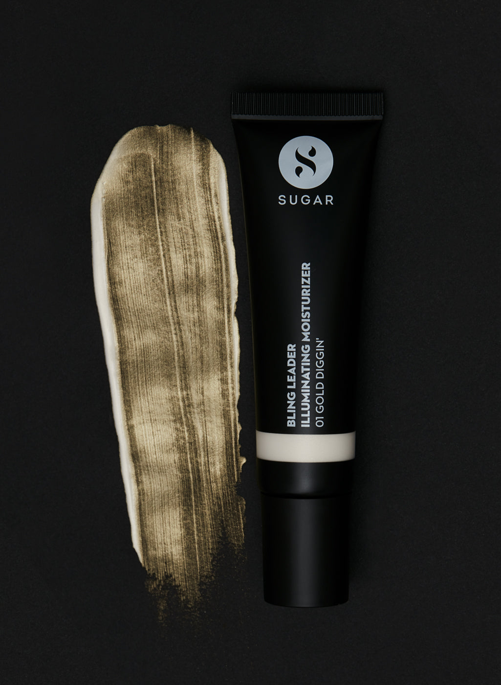 SUGAR Bling Leader Illuminating Moisturizer - 01 Gold Diggin' - Warm gold with a pearl finish