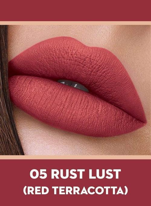 Smudge Me Not Liquid Mini Lipstick - 05 Rust Lust (Red Terracotta)