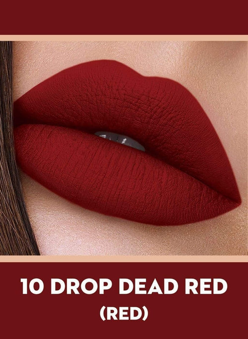 SUGAR Smudge Me Not Liquid Mini Lipstick - 10 Drop Dead Red (Red)