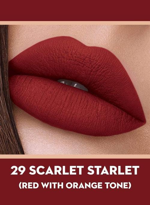 Smudge Me Not Liquid Mini Lipstick - 29 Scarlet Starlet (Orange Red)