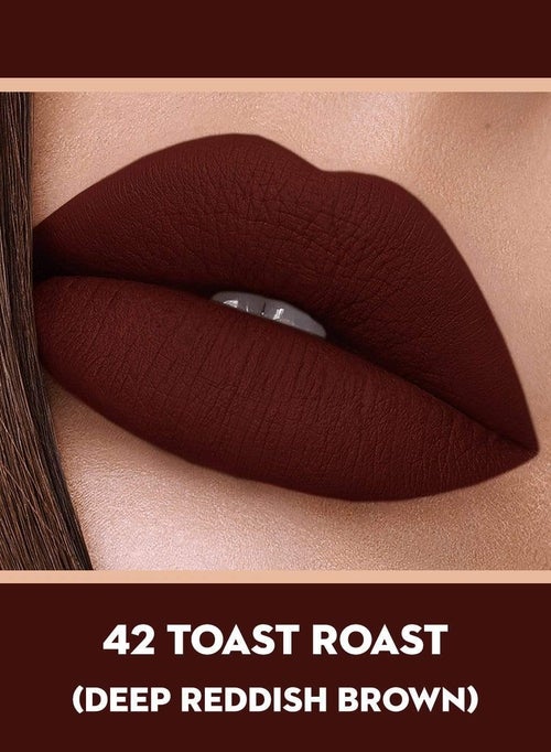 SUGAR Smudge Me Not Liquid Mini Lipstick - 42 Toast Roast (Deep Reddish Brown)
