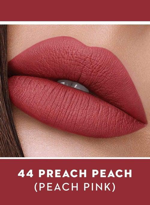 SUGAR Smudge Me Not Liquid Mini Lipstick - 44 Preach Peach (Peach Pink)
