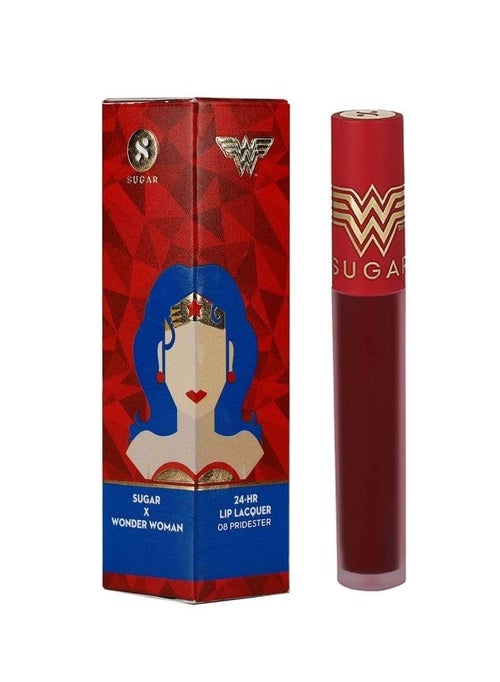 Wonder Woman 24 HR Lip Lacquer - 08 Pridester (Deep Chocolate Brown)